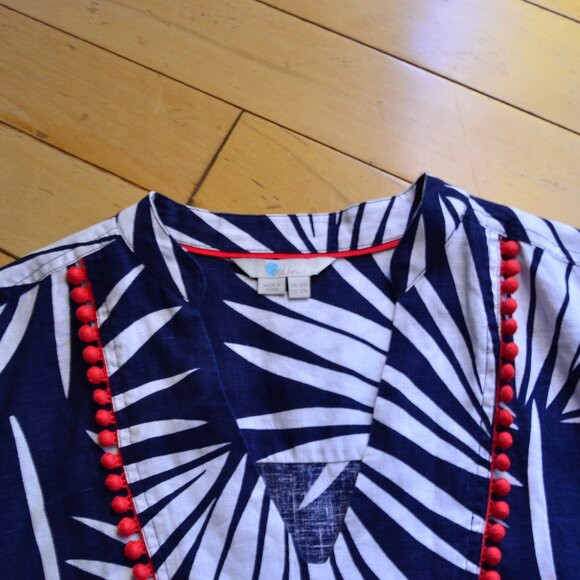 Boden Evangeline Linen Tunic Dress Size 12R - Picture 3 of 12